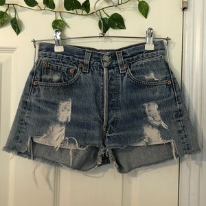 Vintage Levi’s Custom Distressed Shorts